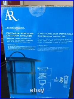 Acoustic Research Wireless Indoor Outdoor Portable Speakers Bronze Model AW825