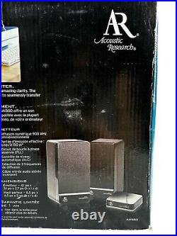 Acoustic Research Wireless Indoor Stereo Speakers Portable Pair AW880