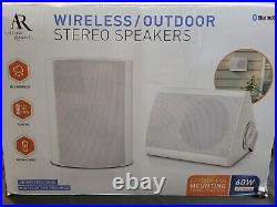 Acoustic Research Wireless Outdoor/Indoor Stereo Speakers 60W, All-Weather
