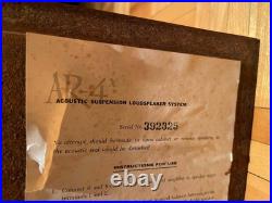 Acoustic research AR4x speaker single