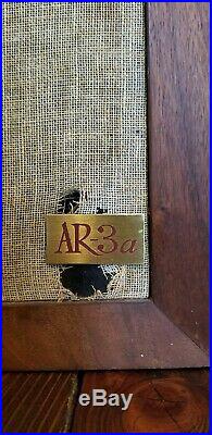 Acoustic research ar3a speaker Single Hard Wood Cabinet Vtg Audio