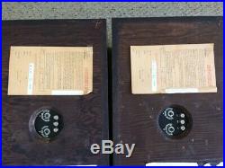 Ar2ax Acoustic Research Early Vintage Model One Owner Fabulous Warranty Cards