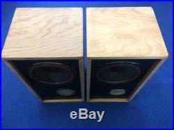 Ar4 Acoustic Research Birch Plywood Speakers Super Rare Fantastic Condition