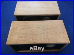 Ar4 Acoustic Research Birch Plywood Speakers Super Rare Fantastic Condition