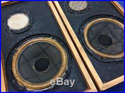 Ar4 Acoustic Research Original Birch Plywood Speakers Beautiful Great Grills