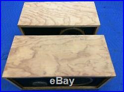 Ar4 Acoustic Research Original Birch Plywood Speakers Beautiful Great Grills