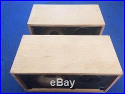 Ar4x Acoustic Research Speakers Rare Unfinished Cabinets Excellent