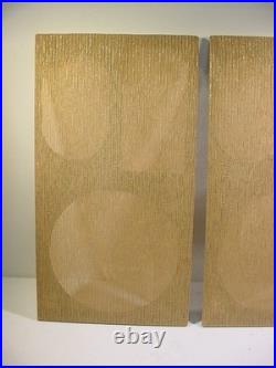 Ar-2ax Speaker Grill Pair (original Fabric And Wood Frame Very Clean) Lg