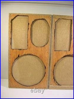Ar-2ax Speaker Grill Pair (original Fabric And Wood Frame Very Clean) Lg