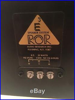 Audio Research ROR E3 Studio Recording Speaker / Monitor Pair