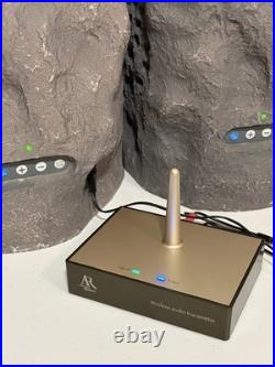 Audio Unlimited 900MHz Wireless Rock Speakers Pair + AR AW825 Transmitter Tested