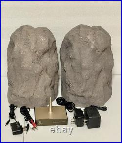 Audio Unlimited 900MHz Wireless Rock Speakers Pair + AR AW825 Transmitter Tested