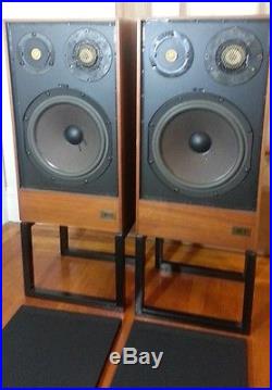 Beautiful Acoustic Research AR-11 3-Way Speakers with Original Stands 3 3a