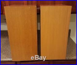 Beautiful Blonde Acoustic Research AR2a Speakers Lovely Pair Rare Amazing