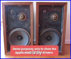 Eye Ball Design-AR Acoustic Research Frnt Wired Mid Range Drivers 3a/11 Speakers Eye Ball Design-AR Acoustic Research Frnt Wired Mid Range Drivers 3a/11 Speakers