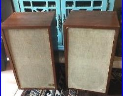 FOR PARTS/ REPAIR Vintage Pair Acoustic Research AR-5 Speakers. 13.5×24 8 ohm