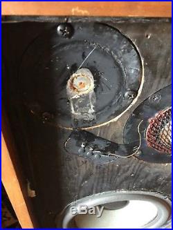 FOR PARTS/ REPAIR Vintage Pair Acoustic Research AR-5 Speakers. 13.5x24 8 ohm