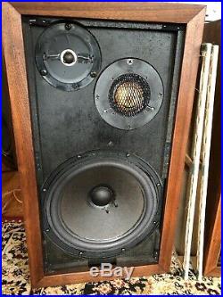 Gorgeous Original Acoustic Research AR3a Speakers, Functional Restoration! %