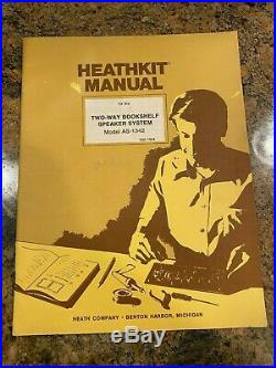 HEATHKIT AS-1342 SPEAKERS Jan 1981 With build kit manual. VERY NICE CLEAN