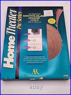 Home Theater Pro Series Micro Flat Speaker Cable 100ft Acoustic Research HT391