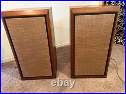 KLH Model Five Vintage Acoustic Suspension Speakers Pair BEAUTIFUL