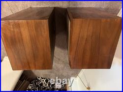KLH Model Five Vintage Acoustic Suspension Speakers Pair BEAUTIFUL