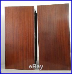 Mahogany Acoustic Research AR-2a Speakers with Original Boxes Good Working
