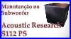 Manuten O No Subwoofer Acoustic Research S112 Ps