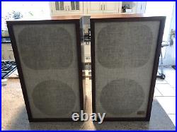 Mint Acoustic Research AR-5 Speakers Walnut Cabinets Serial # 30559/30563