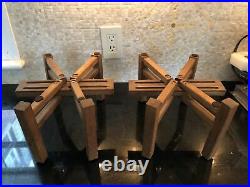 Mint Acoustic Research Wood Speaker Stands Set of Two (2) Stands