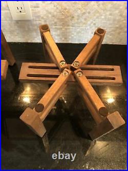 Mint Acoustic Research Wood Speaker Stands Set of Two (2) Stands