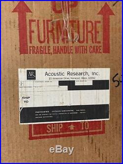 NOS Acoustic Research AR-4x Loudspeaker Pair AR4 Speakers with Original Packaging