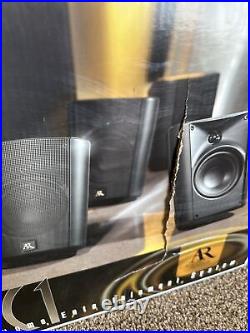 New Acoustic Research HC1 Speaker System 8 Subwoofer 5 Satellites & Mounts