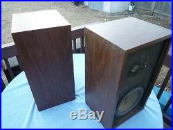 Nice Vtg Acoustic Research AR 8 Bookshelf Speakers Kloss Pickup Danvers Ma
