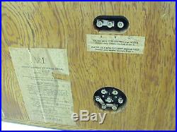One Acoustic Research Vintage AR-1 Home Speaker Wood Cabinet & AR Badge TESTED