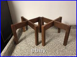 Original Vintage Acoustic Research Ar3a Wooden Stands One Pair