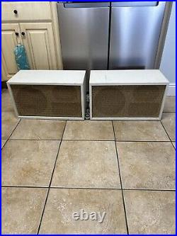 PAIR ACOUSTIC RESEARCH AR-2a Suspension System STEREO SPEAKERS White Rare