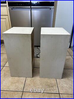 PAIR ACOUSTIC RESEARCH AR-2a Suspension System STEREO SPEAKERS White Rare