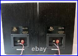 PAIR ACOUSTIC RESEARCH Bookshelf Speakers MODEL AR-215PS Tested EXCELLENT