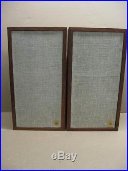 Pair 2 Vintage Acoustic Research AR-4x Bookshelf Speakers Walnut Finish
