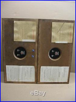 Pair 2 Vintage Acoustic Research AR-4x Bookshelf Speakers Walnut Finish