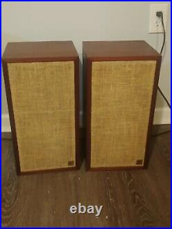Pair Acoustic Research AR4 Rare Vintage Speakers new l-pads and caps