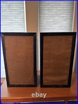 Pair Of Acoustic Research AR-1 Speakers Sold As Is