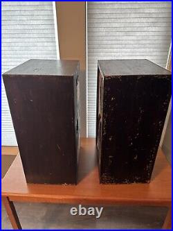 Pair Of Acoustic Research AR-1 Speakers Sold As Is