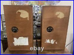 Pair Of Acoustic Research Speakers AR-3A, Oiled Walnut Finish