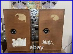 Pair Of Acoustic Research Speakers AR-3A, Oiled Walnut Finish