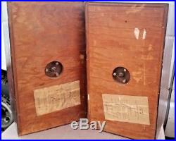 Pair Of Ar-2 Speakers For Parts Or Repair