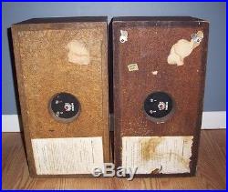 Pair Of Vintage Acoustic Research AR 4X Speakers Loudspeakers Suspension Type