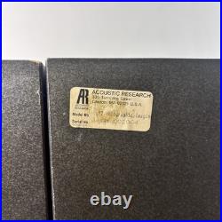 Pair Of Vintage Acoustic Research M2 Holographic Imaging Audiophile Speakers