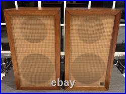 Pair Rare Acoustic Research AR1 AR-1 Speakers Cabinets w Altec 755A Loudspeakers